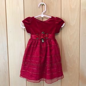 Children’s Place Red Holiday Dress size 6-9 Mos